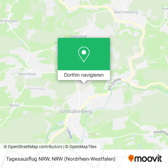 Tagesausflug NRW Karte