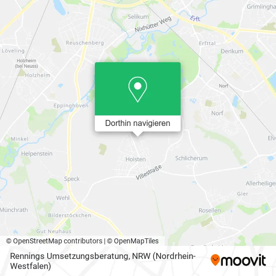 Rennings Umsetzungsberatung Karte
