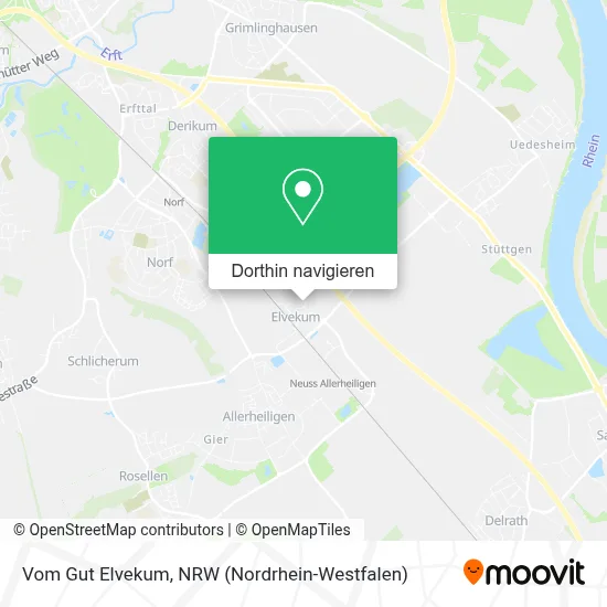Vom Gut Elvekum Karte