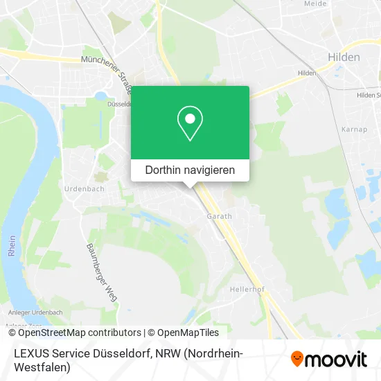 LEXUS Service Düsseldorf Karte