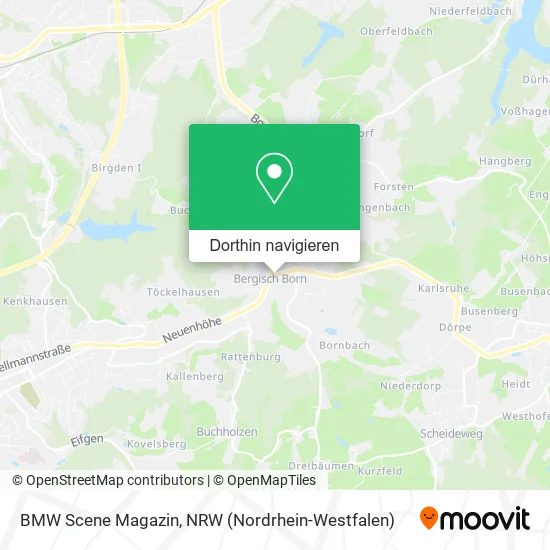 BMW Scene Magazin Karte