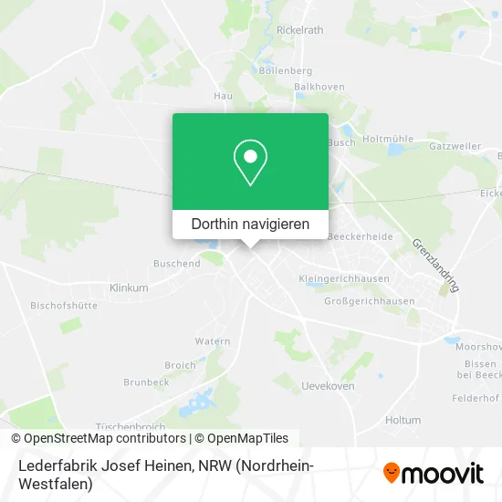 Lederfabrik Josef Heinen Karte