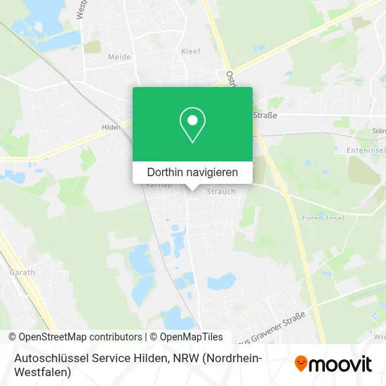 Autoschlüssel Service Hilden Karte