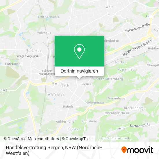 Handelsvertretung Bergen Karte