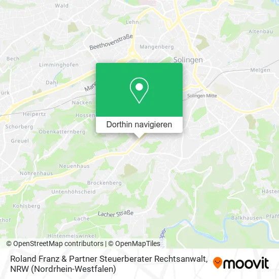 Roland Franz & Partner Steuerberater Rechtsanwalt Karte