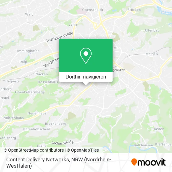 Content Delivery Networks Karte