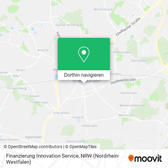 Finanzierung Innovation Service Karte