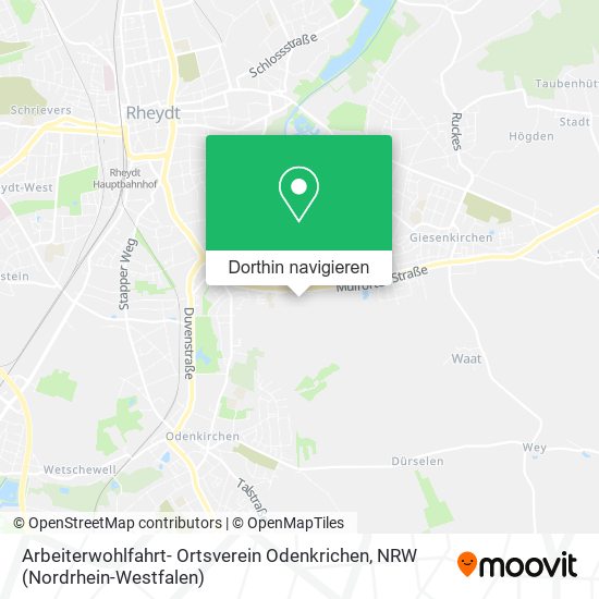 Arbeiterwohlfahrt- Ortsverein Odenkrichen Karte