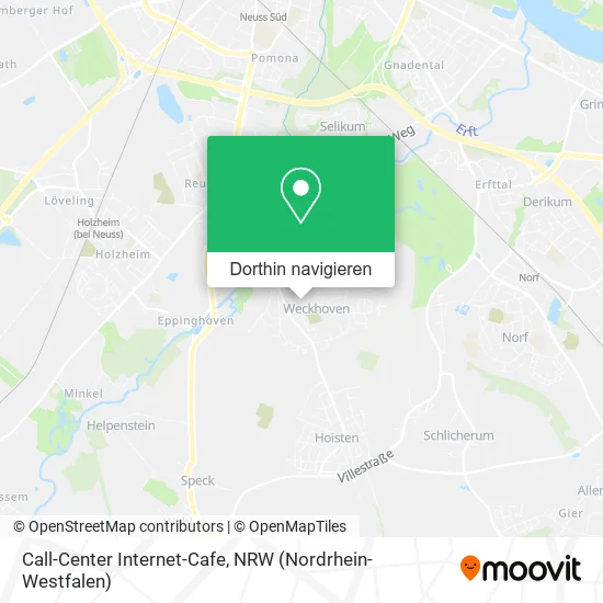 Call-Center Internet-Cafe Karte