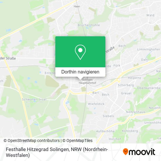 Festhalle Hitzegrad Solingen Karte