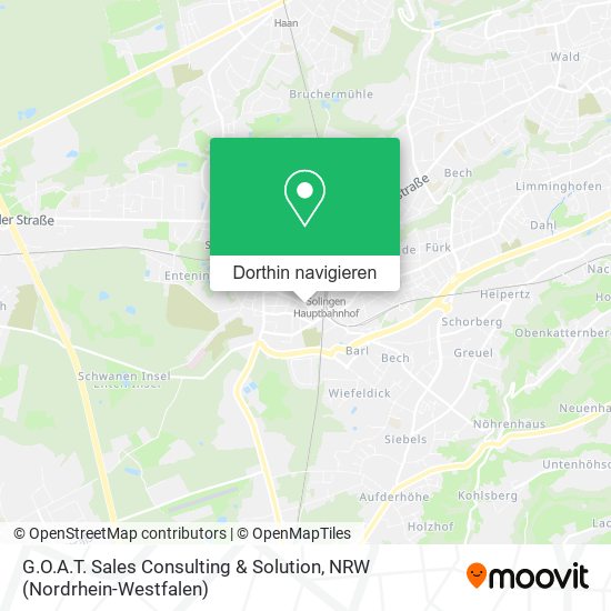 G.O.A.T. Sales Consulting & Solution Karte