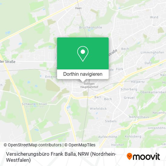Versicherungsbüro Frank Balla Karte