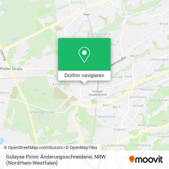 Gülayse Pirinc Änderungsschneiderei Karte