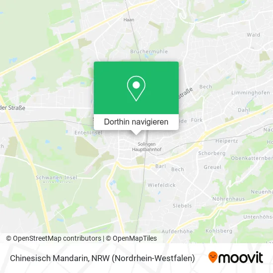 Chinesisch Mandarin Karte