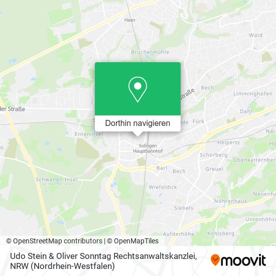 Udo Stein & Oliver Sonntag Rechtsanwaltskanzlei Karte
