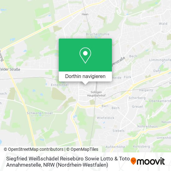Siegfried Weißschädel Reisebüro Sowie Lotto & Toto Annahmestelle Karte