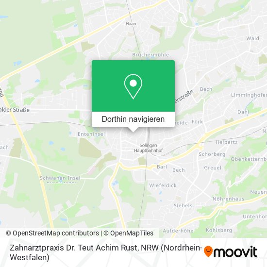 Zahnarztpraxis Dr. Teut Achim Rust Karte