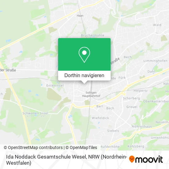Ida Noddack Gesamtschule Wesel Karte