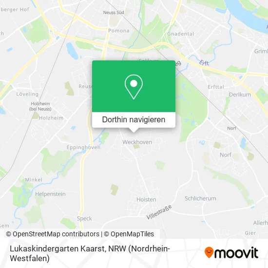 Lukaskindergarten Kaarst Karte
