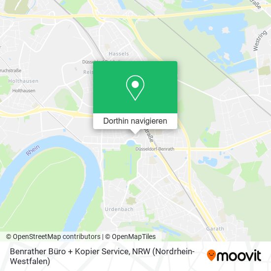 Benrather Büro + Kopier Service Karte