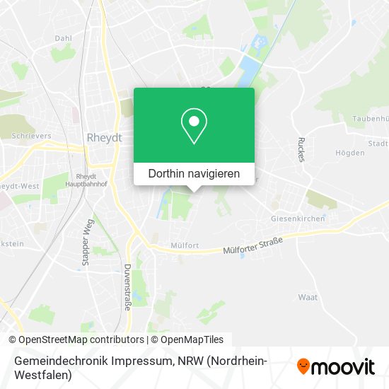 Gemeindechronik Impressum Karte