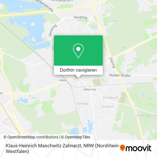 Klaus-Heinrich Maschwitz Zahnarzt Karte