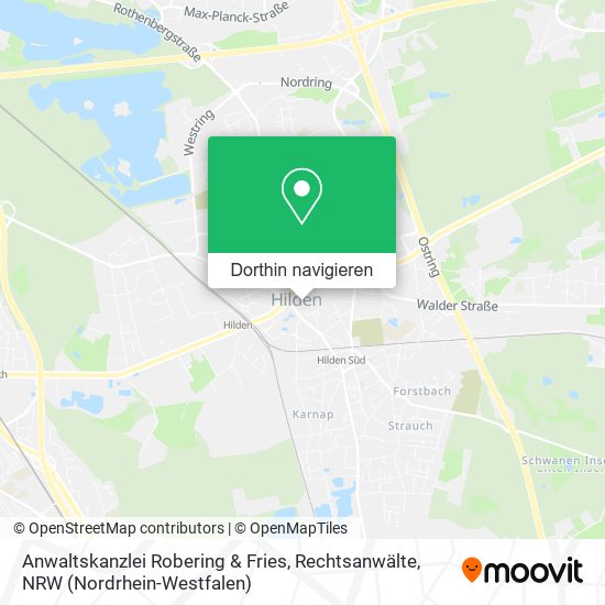 Anwaltskanzlei Robering & Fries, Rechtsanwälte Karte