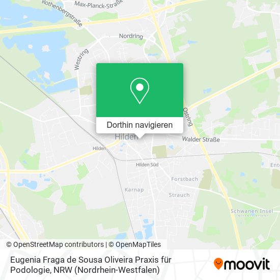 Eugenia Fraga de Sousa Oliveira Praxis für Podologie Karte