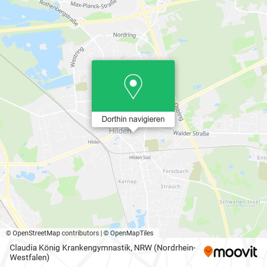 Claudia König Krankengymnastik Karte