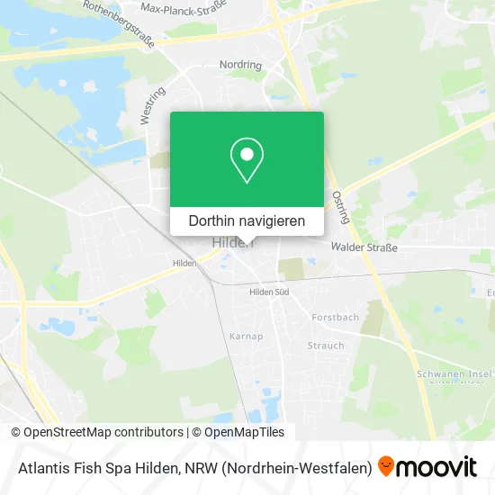 Atlantis Fish Spa Hilden Karte