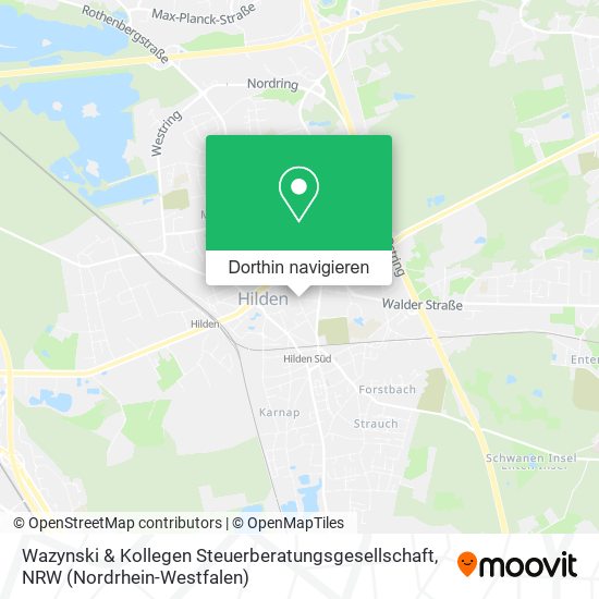 Wazynski & Kollegen Steuerberatungsgesellschaft Karte