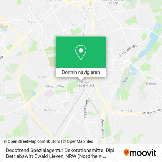 Decotrend Spezialagentur Dekorationsmittel Dipl. Betriebswirt Ewald Lieven Karte