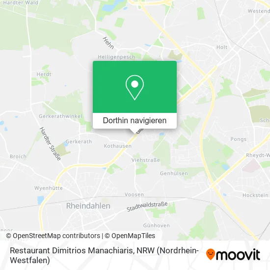 Restaurant Dimitrios Manachiaris Karte