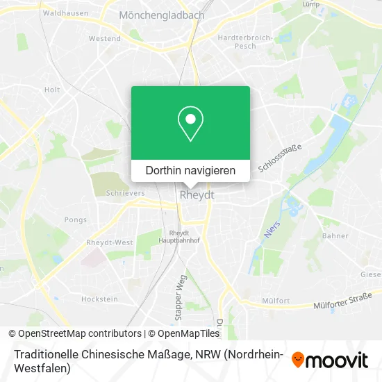 Traditionelle Chinesische Maßage Karte