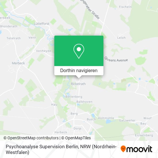 Psychoanalyse Supervision Berlin Karte