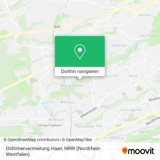 Oldtimervermietung Haan Karte