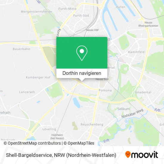 Shell-Bargeldservice Karte