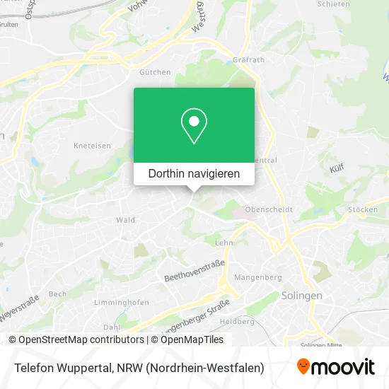 Telefon Wuppertal Karte