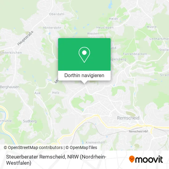Steuerberater Remscheid Karte