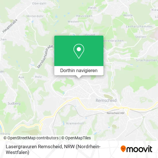 Lasergravuren Remscheid Karte
