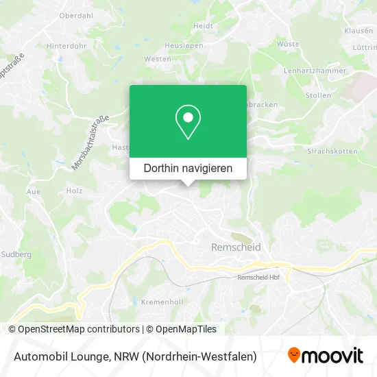 Automobil Lounge Karte