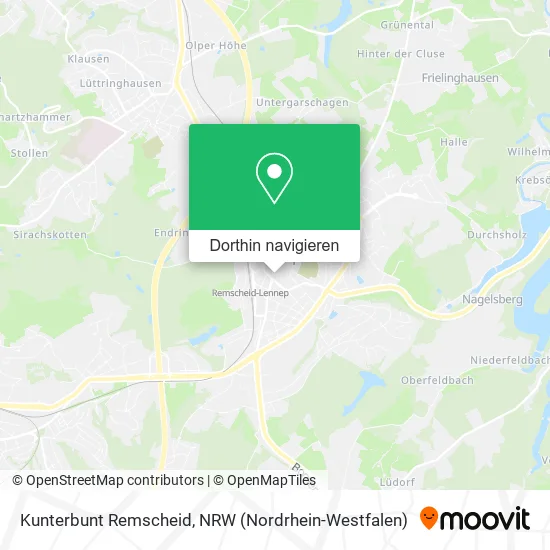 Kunterbunt Remscheid Karte
