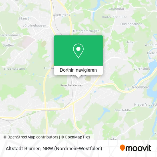 Altstadt Blumen Karte