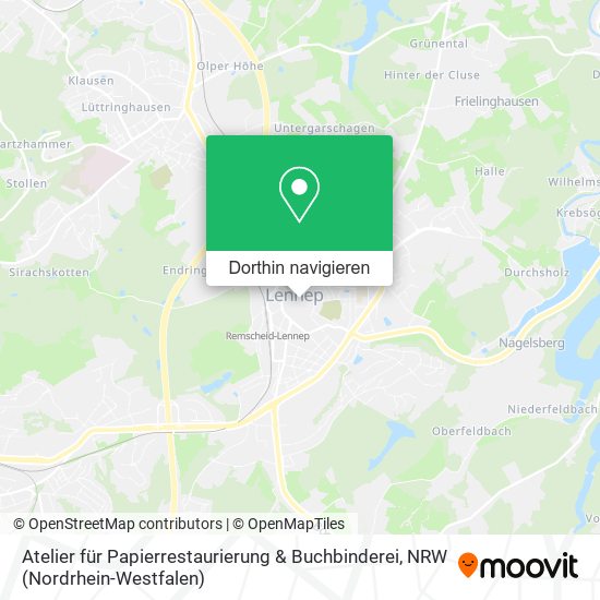 Atelier für Papierrestaurierung & Buchbinderei Karte