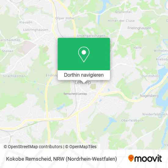 Kokobe Remscheid Karte