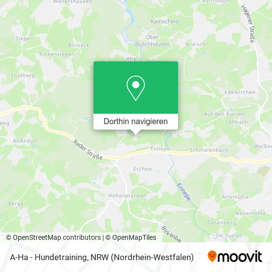 A-Ha - Hundetraining Karte