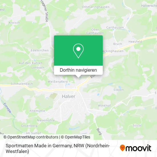 Sportmatten Made in Germany Karte