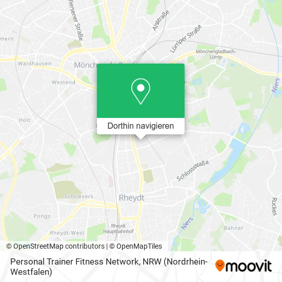 Personal Trainer Fitness Network Karte