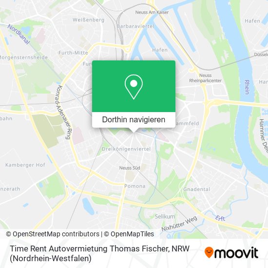 Time Rent Autovermietung Thomas Fischer Karte