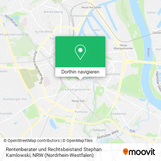 Rentenberater und Rechtsbeistand Stephan Kamlowski Karte